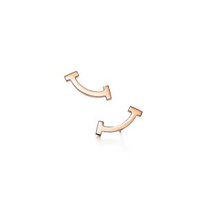Tiffany & Co T smile earrings - Rose Gold